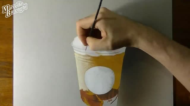 Depict The Form Of Cream On The Drink