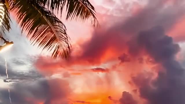 Beautiful beach and sunset never see that before 🌇