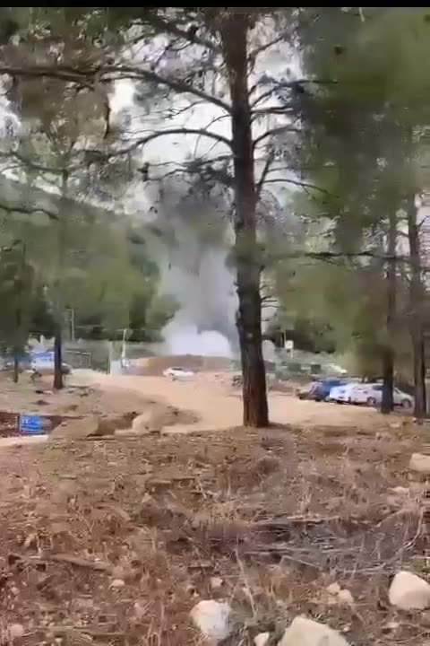 Hezbollah drone hits he ground