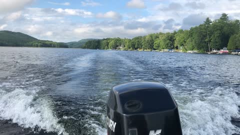 Cruising down the lake