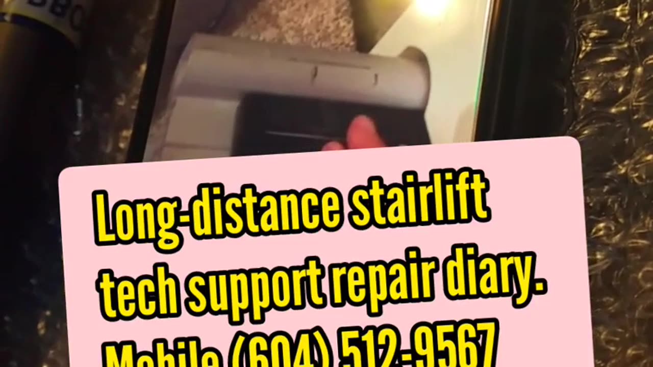 Faulty rail end stop. Acorn stairlift repair diary. Mobile (604) 512-9567