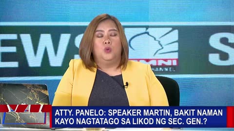 Atty. Panelo: Speaker Martin, bakit naman kayo nagtatago sa likod ng Sec. Gen.?