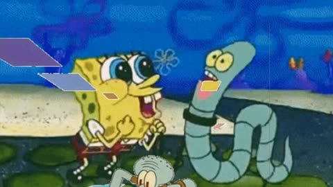 Squidward Is Playing With Tiles While SpongeBob Talks To His New Pet 🐶