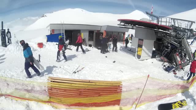 Out Of Control Chairlift In Gudauri