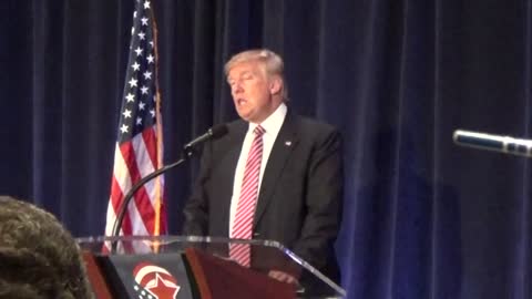 Candidate Trump speaking at a Pastors conference I was at in 2016