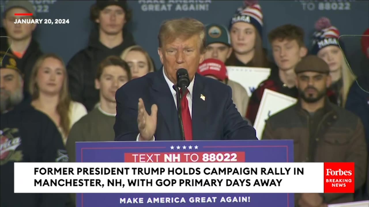 Trump Attacks Biden At NH Rally- 'Kept Classified Documents Under The Wheels Of His Corvette'