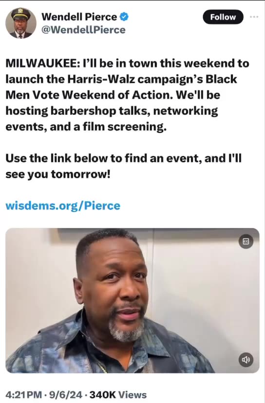 Another actor scamming for Harris