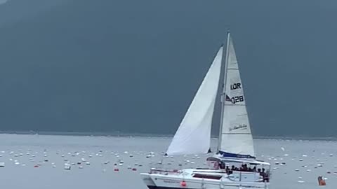 Yacht on the sea