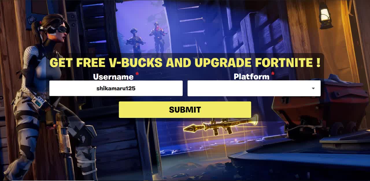 Free V Bucks Fortnite generator