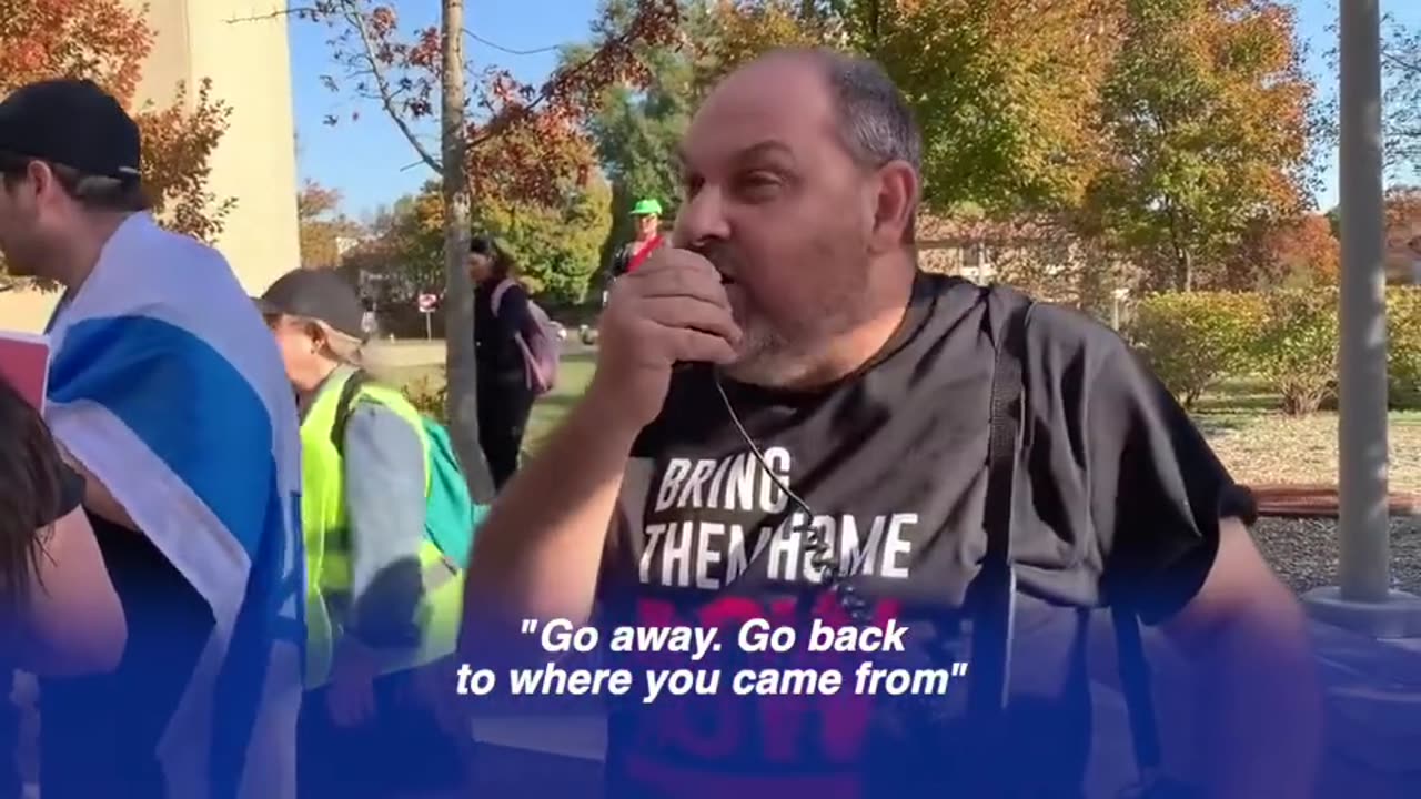 Pro-Palestinian activist group in Maryland met by counter-protesters who say "we'll take your heads"