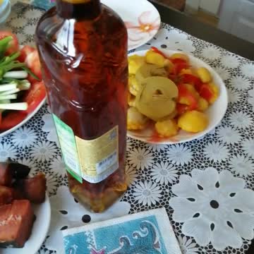 Delicious cognac for dinner.