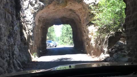 Black hills national forest tunnels, South Dakota