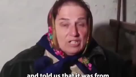 Ukrainian woman begs Russian troops not to withdraw