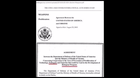 Funding bioweapons in Ukraine since 2005