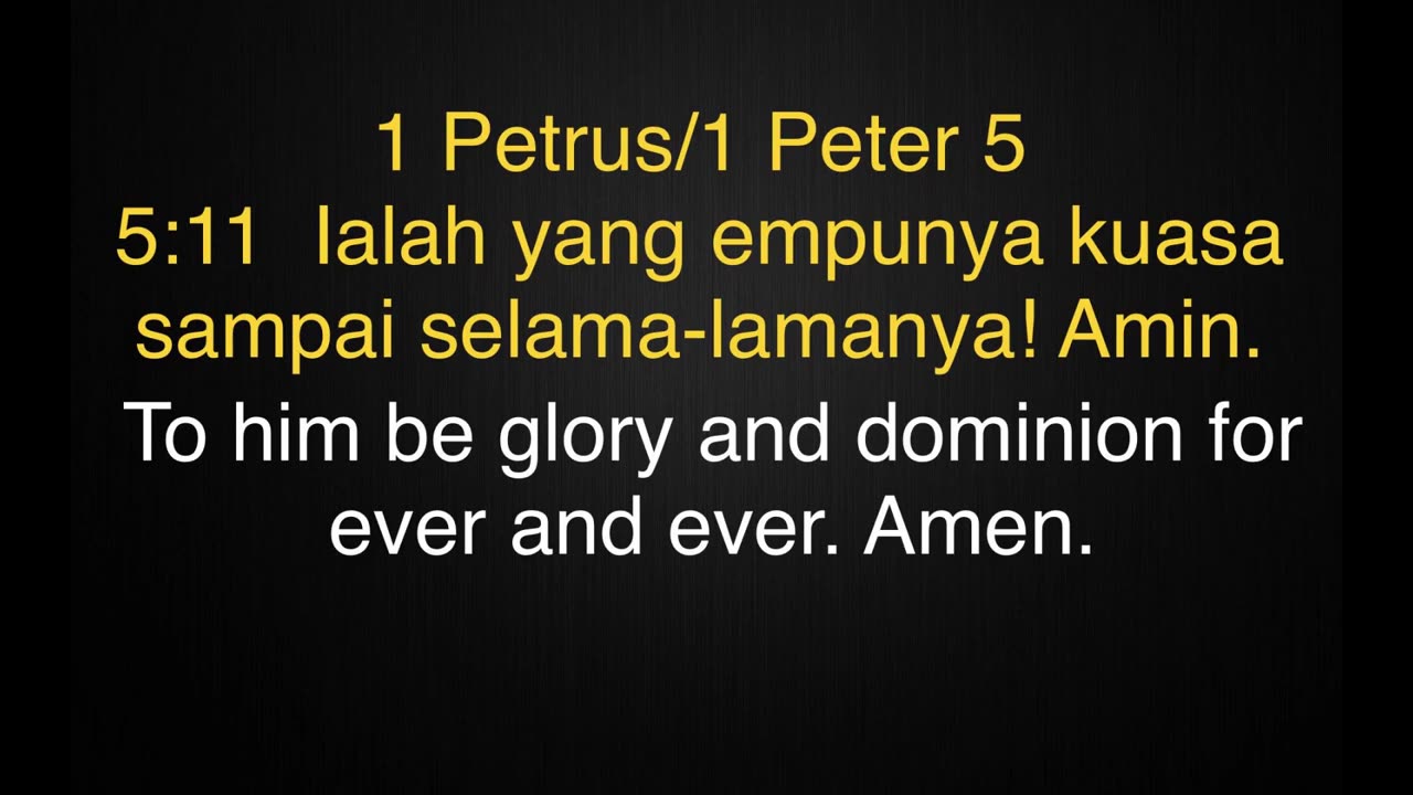 Lagu Kitab Suci 1 Petrus 5/ Yakobus 1 "Kesabaran" Bali Bounce Mix (Indonesian)