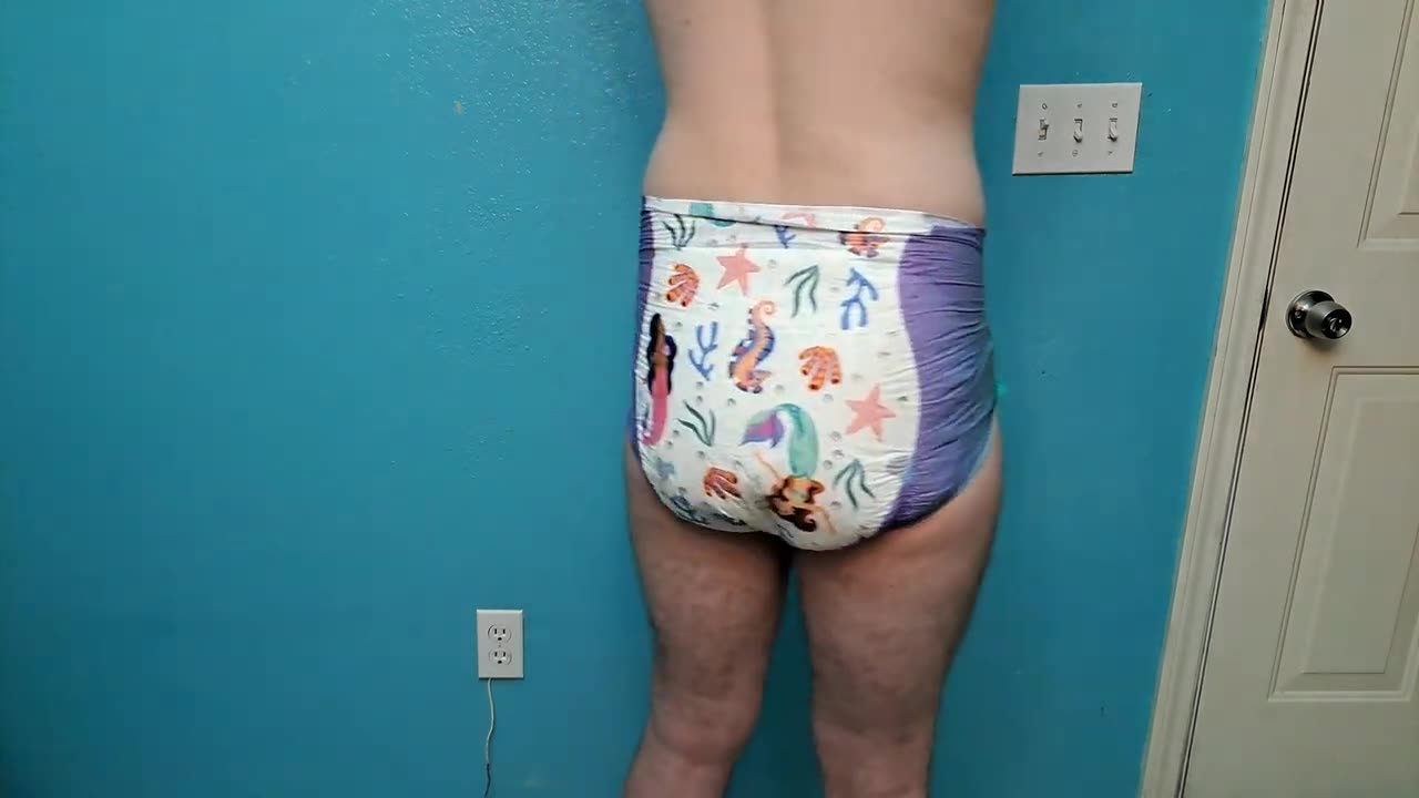 Rearz Mermaid Tails adult diaper how it looks and fits