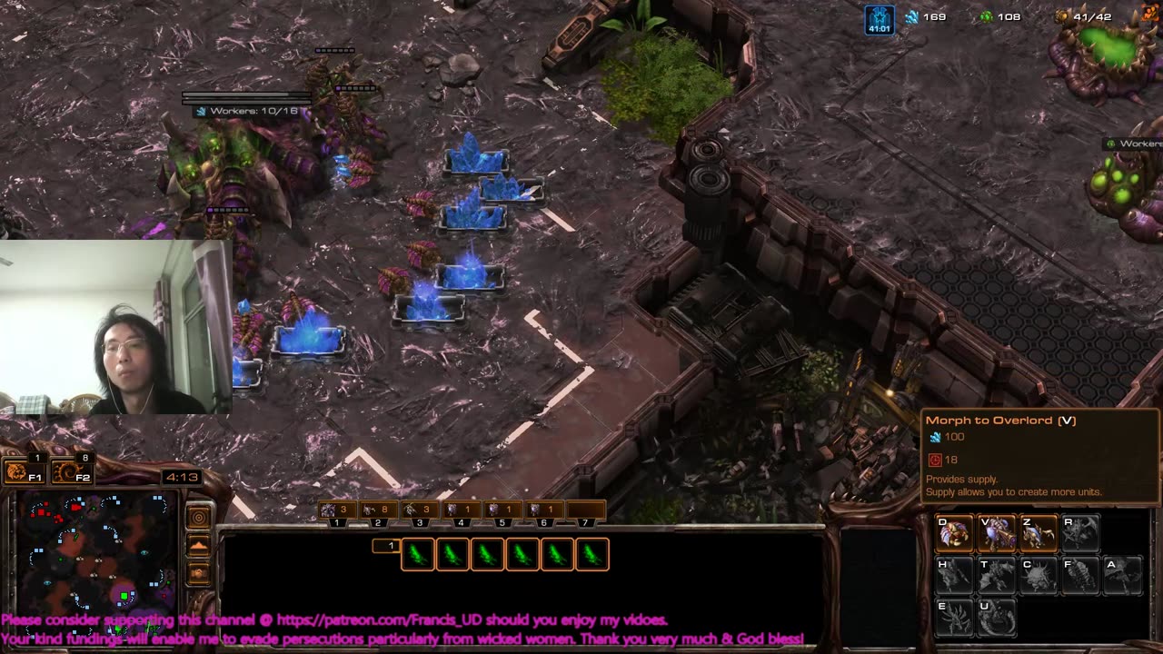 sc2 zvp on hard lead zealots dashing again..