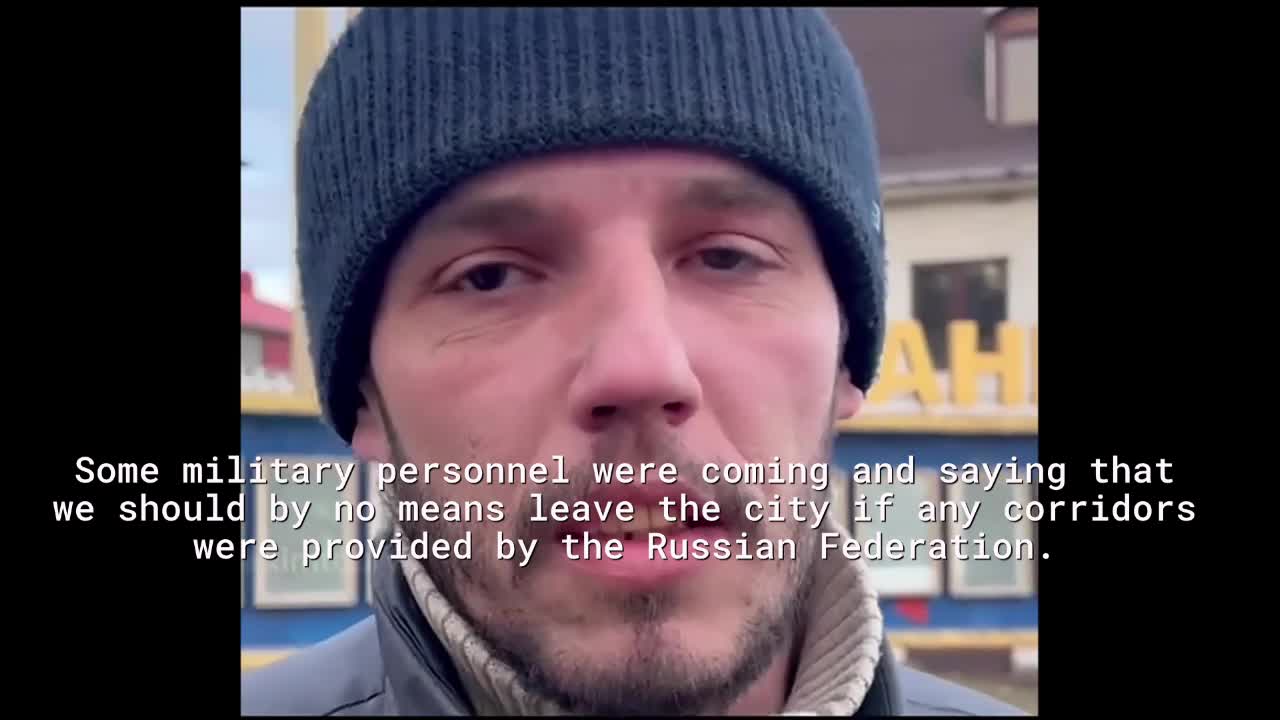 Ukrainian War Crimes: Mariupol IDPs (Internally Displaced Persons)