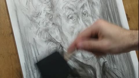 Estudo de Autorretrato de Rembrandt.