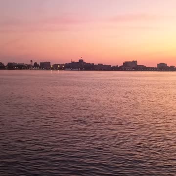 Relaxing morning on the Detroit river