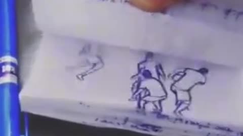 flipbook Messi's goal