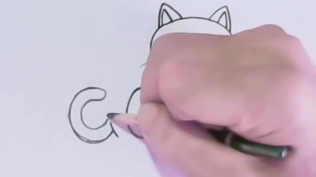 Very Easy! How to turn Words Cat Into a Cartoon Cat. (Wordtoons) learning step by step for kid