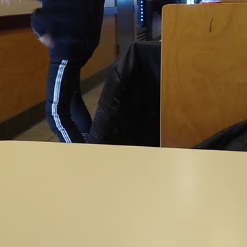 Pt. 1 old man dances to music at dunkin donuts