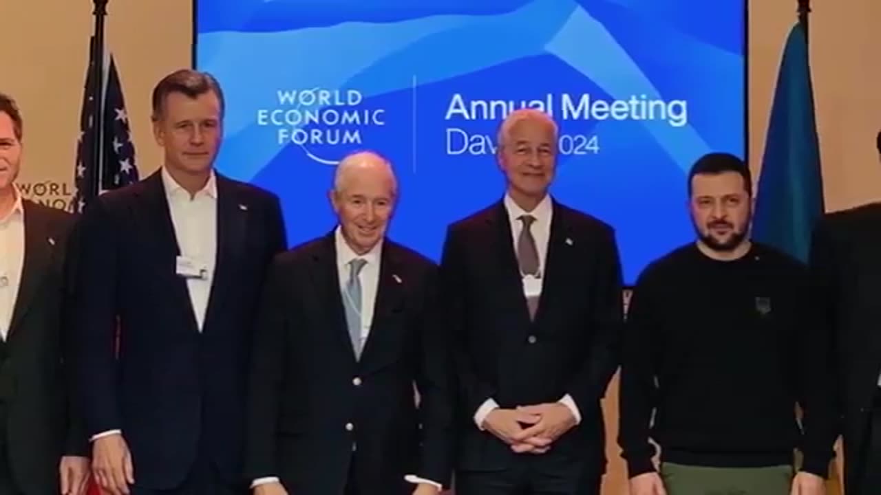 Zelensky told the Davos leaders: "Strengthen our economy, we will strengthen your security".