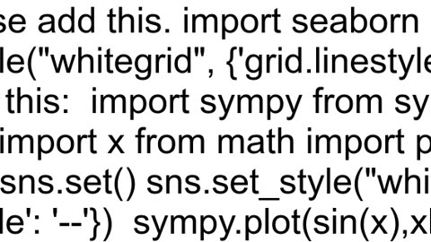 How to display grid on plot in sympy