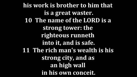 Proverbs 18 King James version