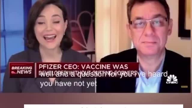 Pfizer CEO says he's a healthy 59 year old and shouldn't rush to vaccinate!