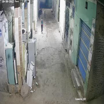 The second broadcast from a CCTV camera from the street
