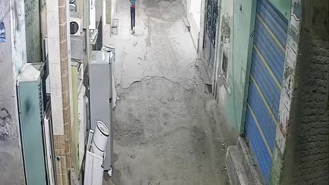 The second broadcast from a CCTV camera from the street