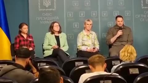 Greta Thunberg doing Ukraine with Zelensky