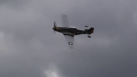 P-51 Mustang Flyover And Whistle Sounds