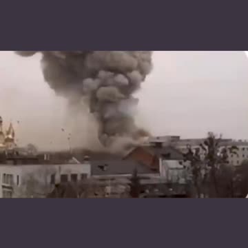 Ukraine Russia War Explosion Nearly Turns Man Recording In A Ghost #funny
