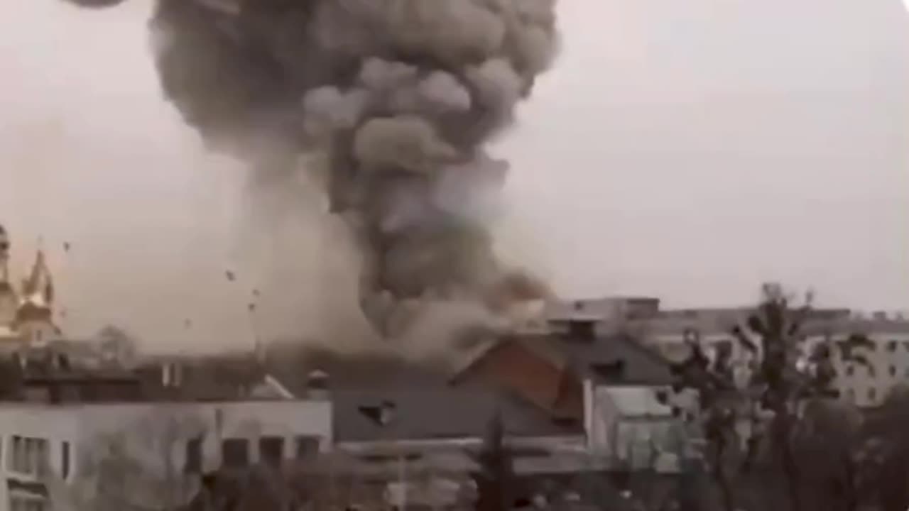 Ukraine Russia War Explosion Nearly Turns Man Recording In A Ghost #funny