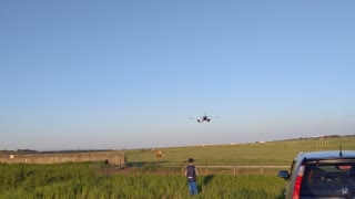 WizzAir plane landing close up!!!