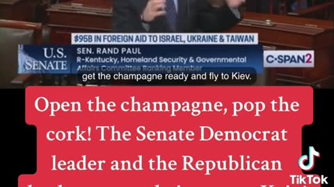 “Taking our money to the Ukraine!”