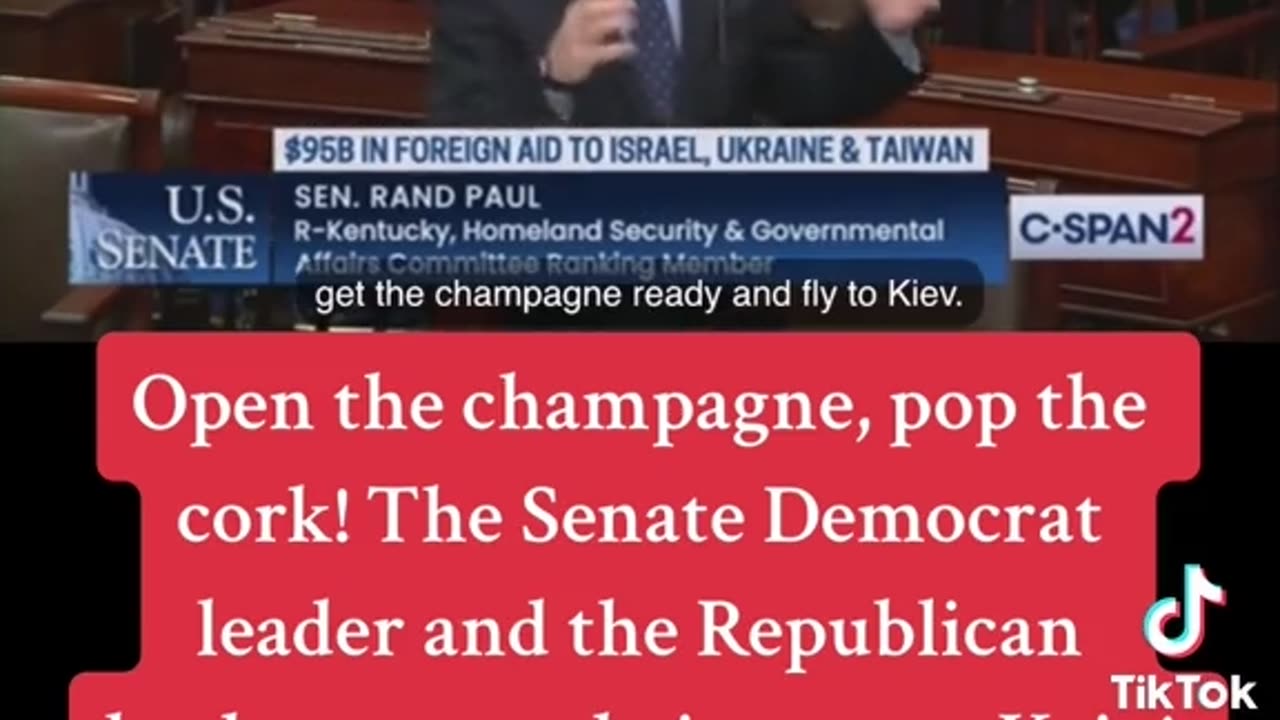 “Taking our money to the Ukraine!”