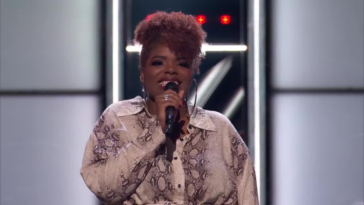 Gymani Kills It, Singing Ariana Grande's -pov- in Front of Ariana - The Voice Blind Auditions 2021