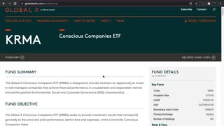 KRMA ETF Introduction (Environment Friendly / Conscious)