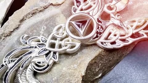 Embrace Resilience: Celtic Phoenix Recovery Silver Pendant