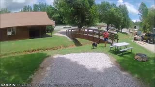 Ernie arrives in Arkansas (dashcam)