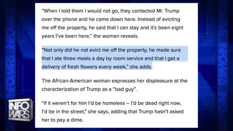 Flashback: DONALD TRUMP ALLOWS BLACK HOMELESS WOMAN TO LIVE IN TRUMP TOWER FOR 8 YEARS