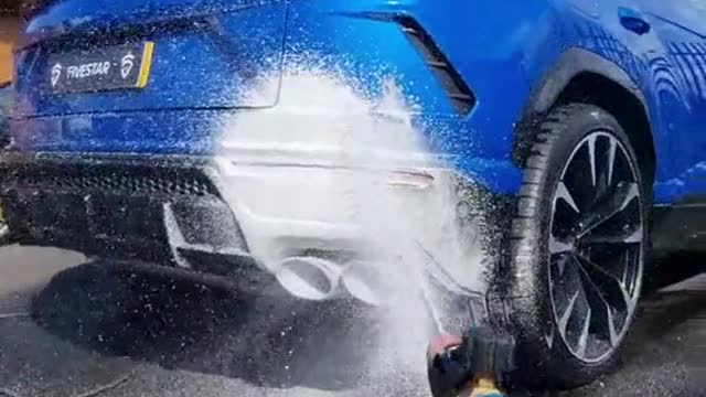 Automobile body cleaning