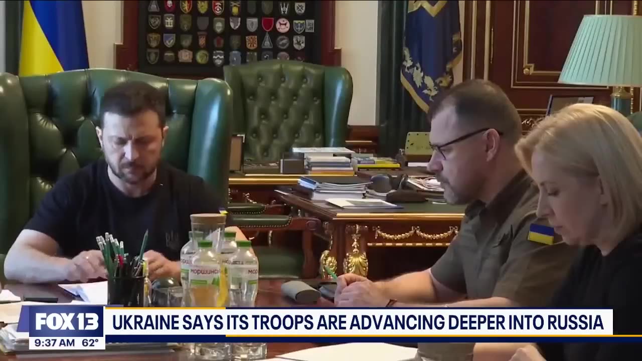 Ukraine troops advance deeper into Russia