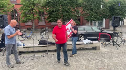 Greifswald - Zum Abschluß der Kundgebung 18-07-2022