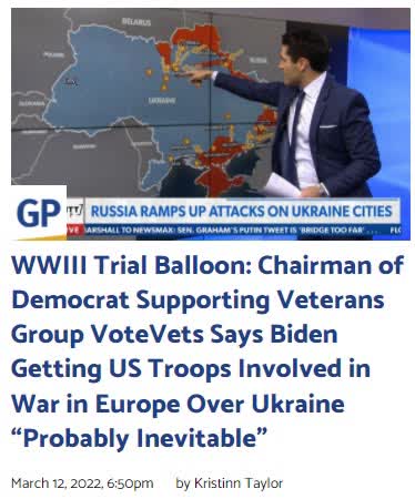 WW3: Chairman of Democrat Supporting Veterans War in Europe Over Ukraine “Probably Inevitable