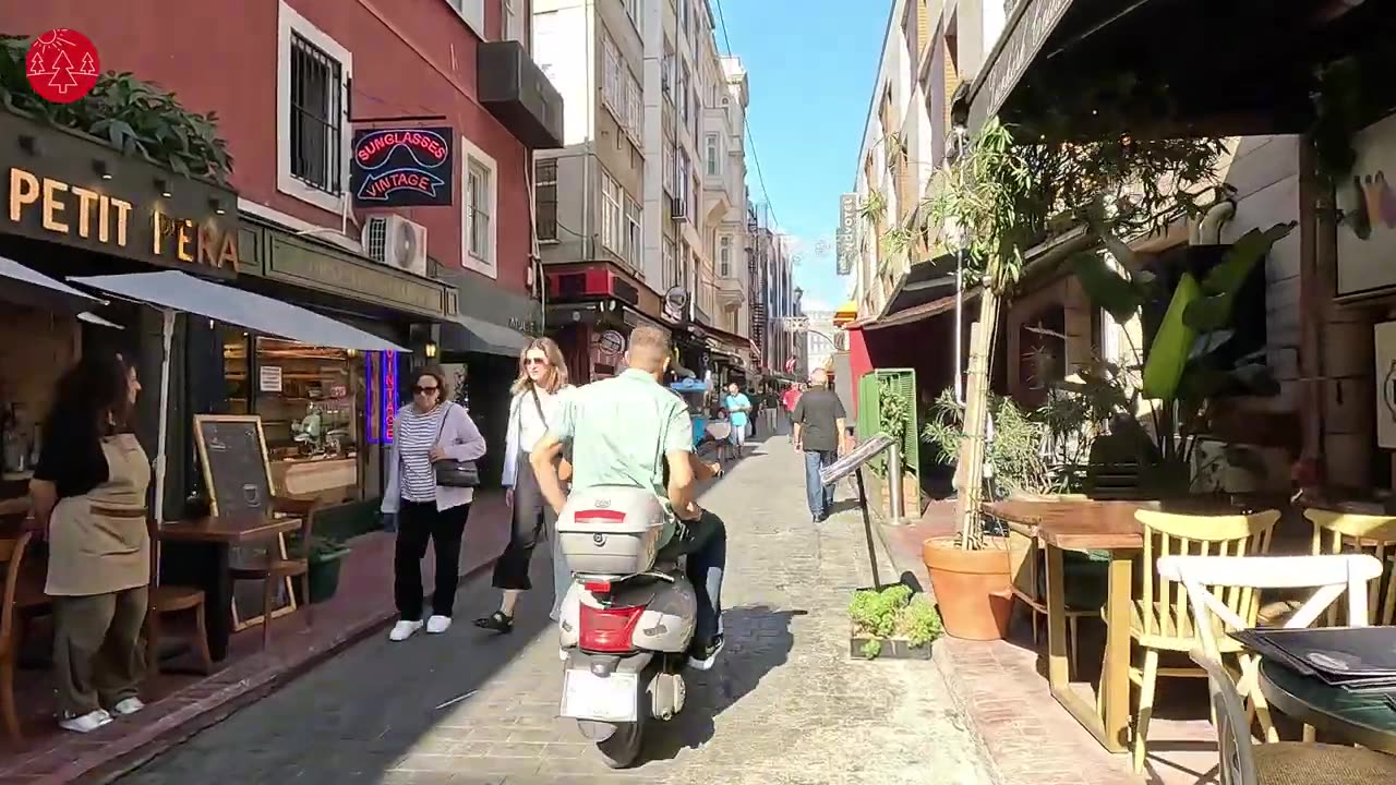 Karakoy Old Tourist Area Galata Bridge Istanbul 2023 Turkey Walking Tour -4K